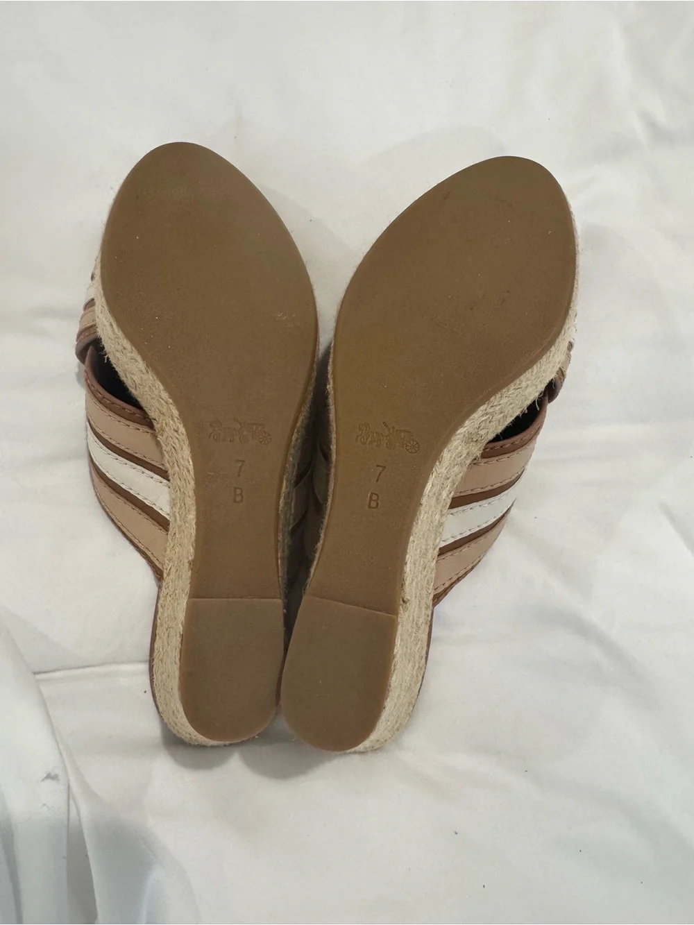 Coach leather slide